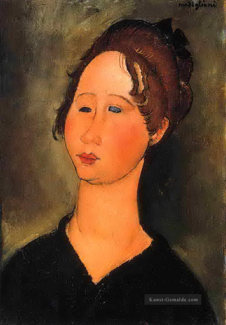 burgundischen Frau 1918 Amedeo Modigliani Ölgemälde